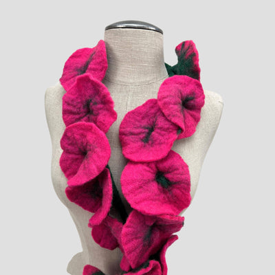 20 Flowers Scarf, Flowers Garland or Wall Hanging-Feltiful
