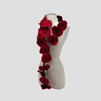 20 Flowers Scarf, Flowers Garland or Wall Hanging-Feltiful