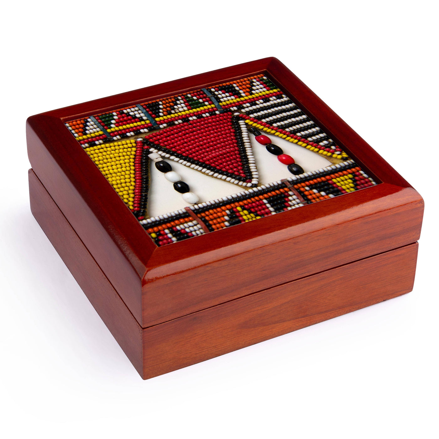Africa, Kenya. Maasai tribal beadwork pattern., Jewelry Box 3dRose - 3dRose,