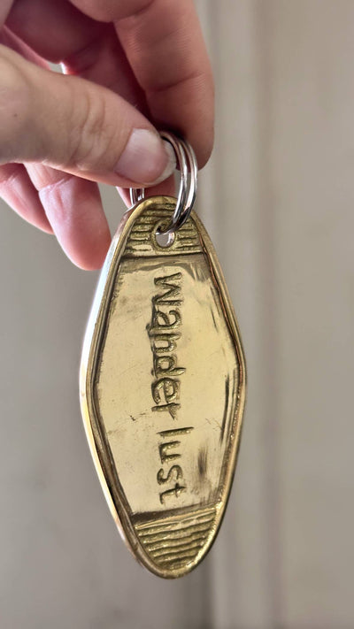 The Global Swap Shop - Brass Keychains