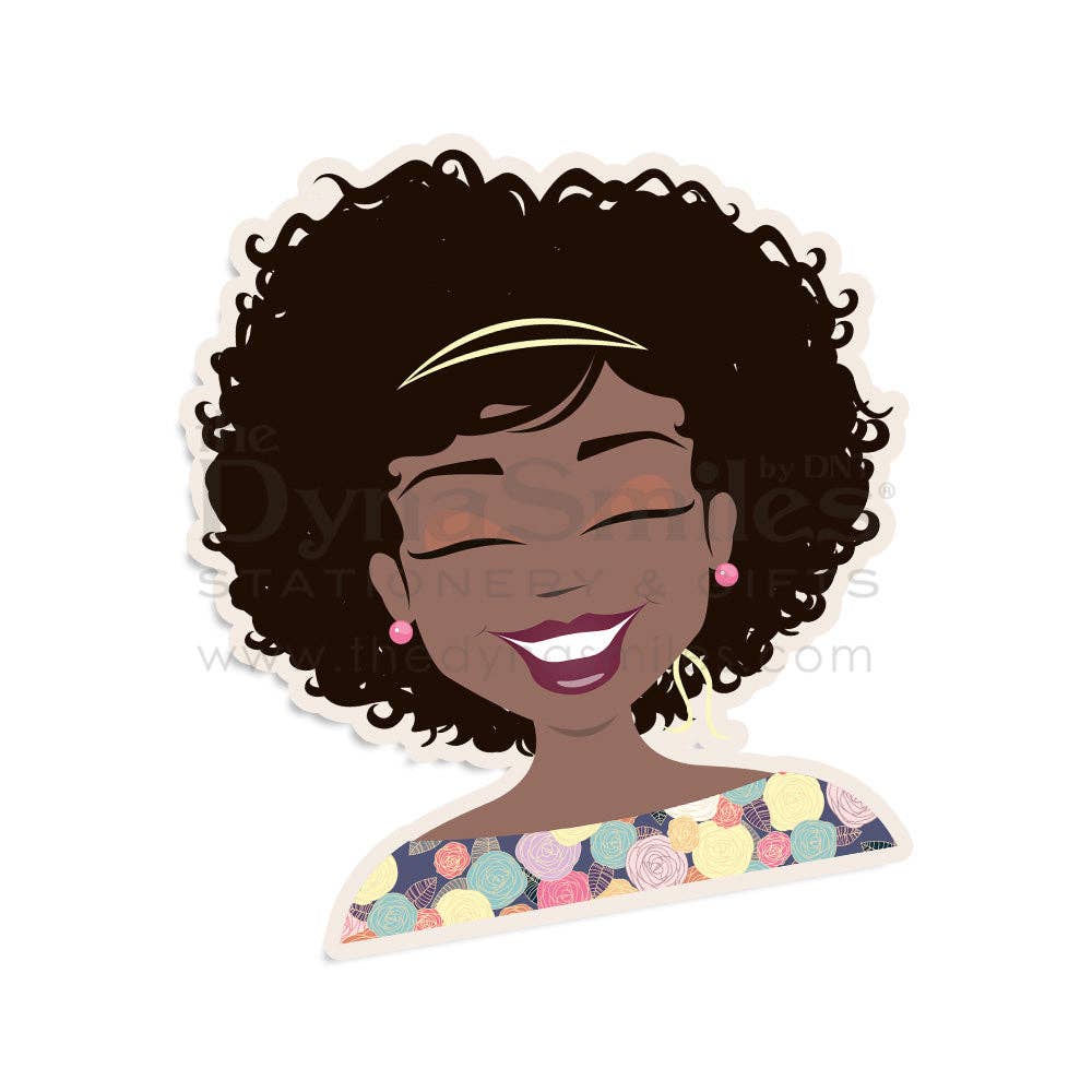 "Miss BeBe Breezy" Sticker -The DynaSmiles Stationery