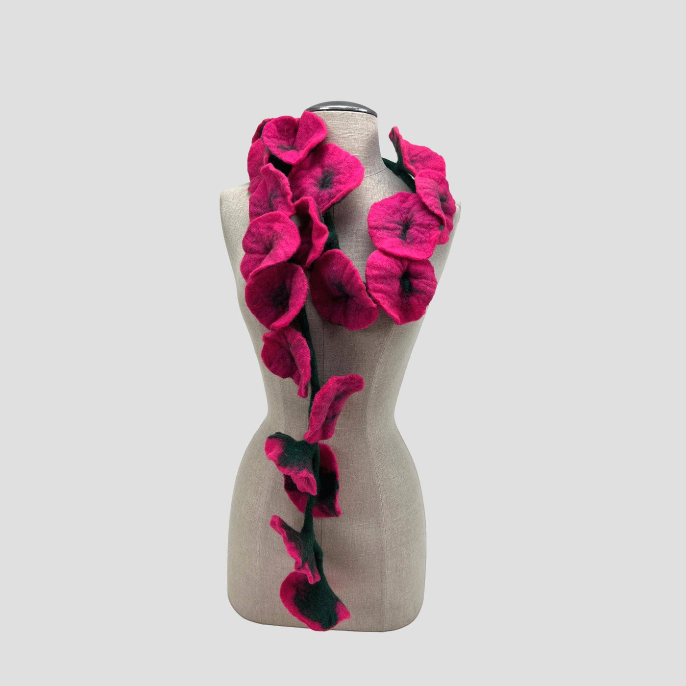 20 Flowers Scarf, Flowers Garland or Wall Hanging-Feltiful
