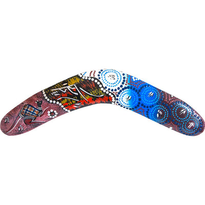 Boomerang Hand Painted Dot Design - Traditional Kheops