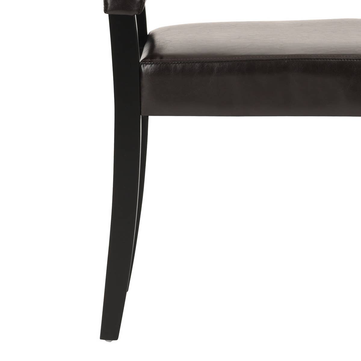 HOMYCASA DESIGN INC - Classic Brown PU Leather Dining Chair