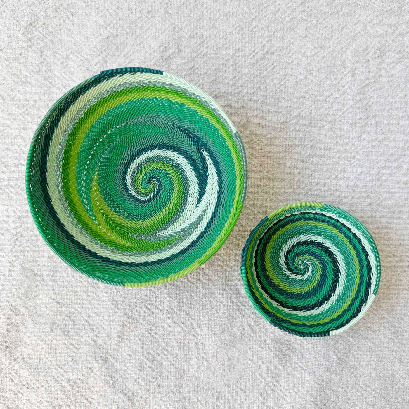 Zulu Wire Bowl: Spring Green-Amsha