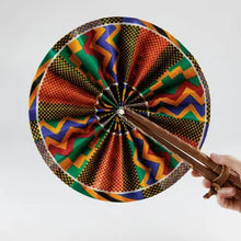 African Wax Folding Fans