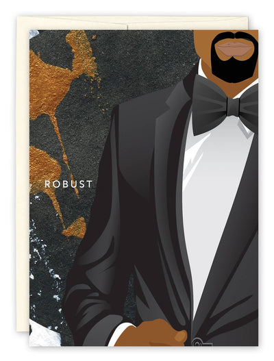 Robust Masculine Birthday Card-Black Joy Paper