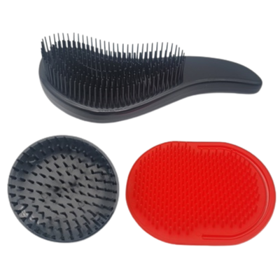 GENTS FINE GROOMING PRODUCTS - 3 pack wave Hair Brush Set Detangler, Scalp & Pocket Brush