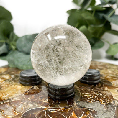 The Crystal Tabby - Hematite Sphere Holder
