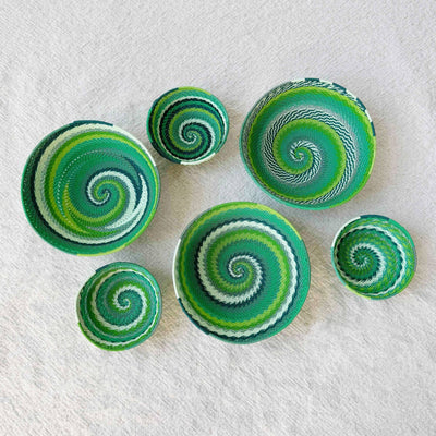 Zulu Wire Bowl: Spring Green-Amsha