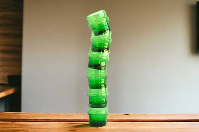 Hand-blown Glasses, Set of 6  Glasses, Recycled Tumbler-Moroccantastics