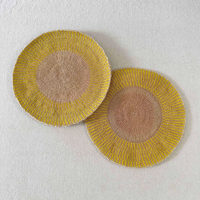 Amsha - 12" African Woven Placemats Set of 2 (OOAK) #208