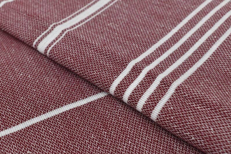 Basic Layers - Monaco Burgundy Turkish Towel