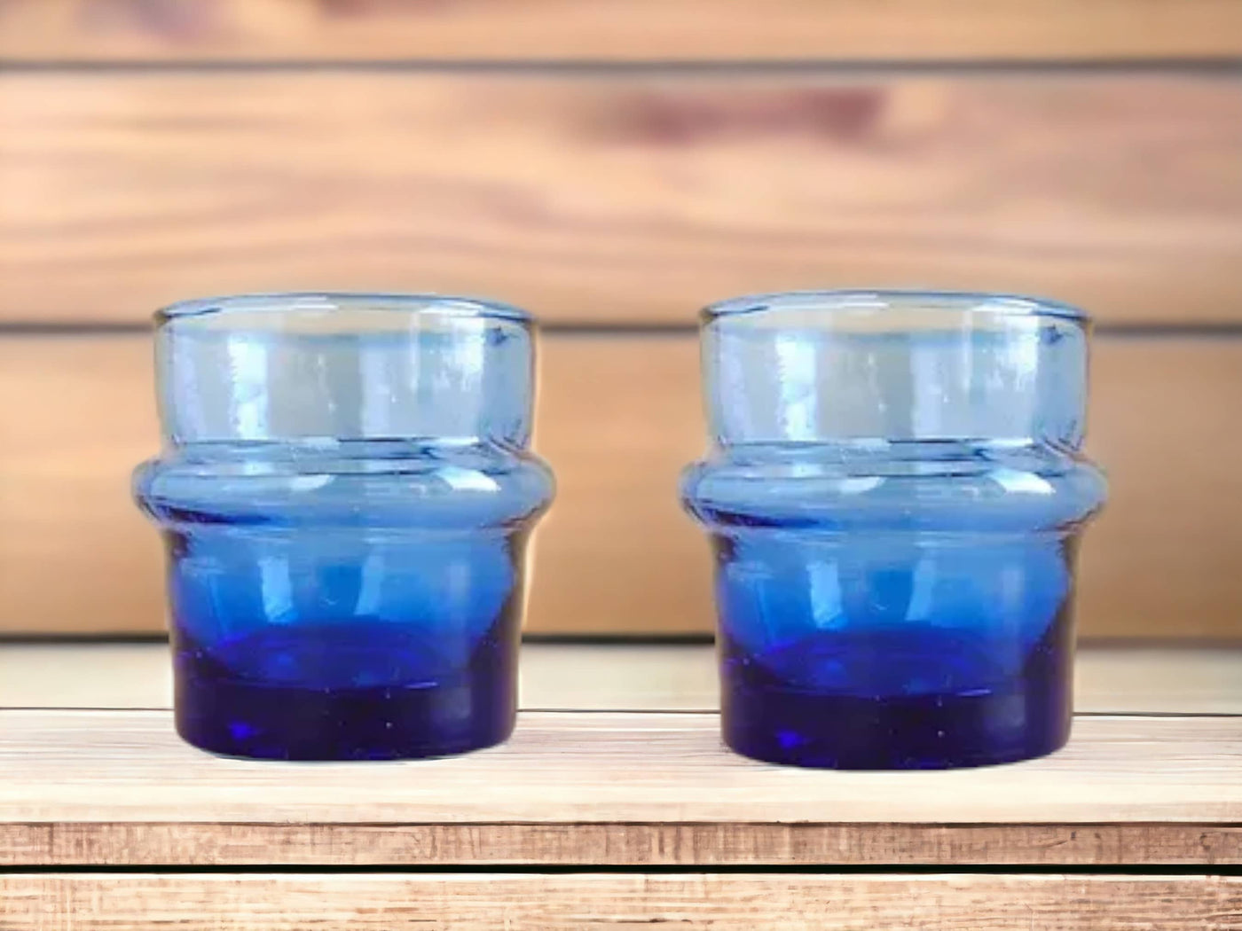 Hand-blown Glasses, Set of 6  Glasses, Recycled Tumbler-Moroccantastics