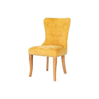 HOMYCASA DESIGN INC - Tufted Side Dining Chair Fabric Solid Wood Legs