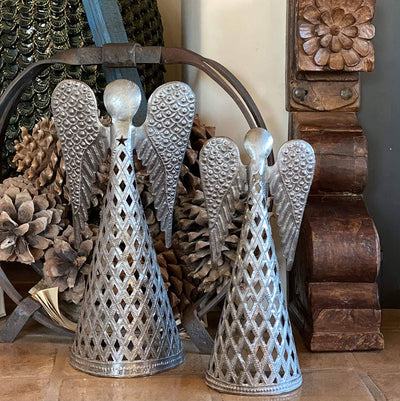 Haiti Fair Trade~ It's Cactus - Angel with Star, Christmas Angels, Table Top, 13" and 15"
