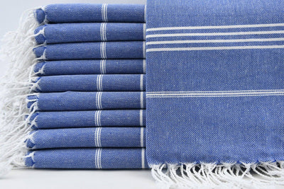 Basic Layers -Monaco Blue Turkish Towel