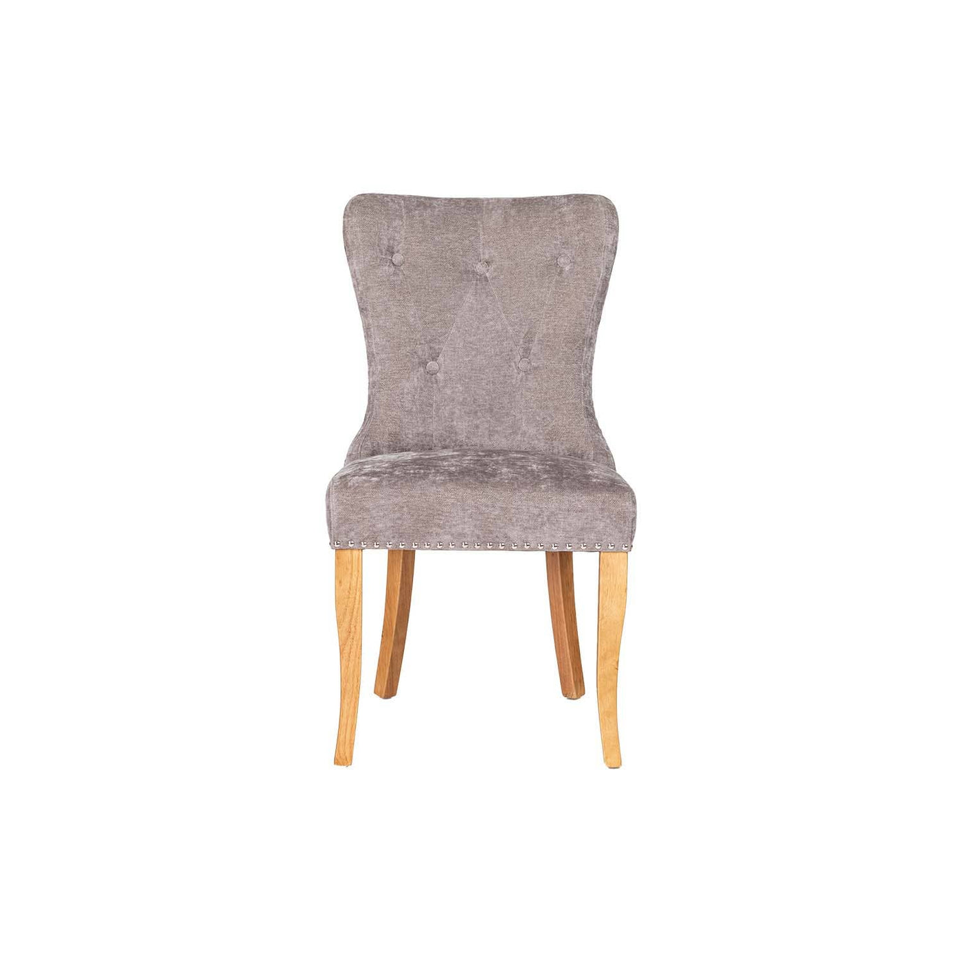 HOMYCASA DESIGN INC - Tufted Side Dining Chair Fabric Solid Wood Legs