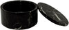 Eirenne Collection 5" Black Zebra Marble Polished Finish Box