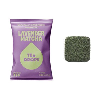 Tea Drops - Lavender Matcha Tea Single Serves - 30 Unit Bulk Bag