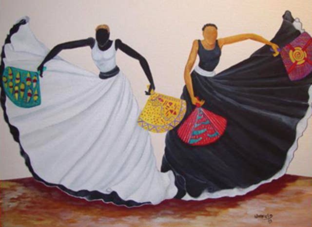 Fan Dancers -Notecard - Syracuse Cultural Workers