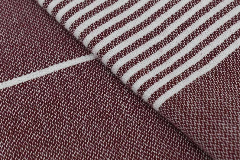 Basic Layers -Monaco Burgundy Turkish Towel