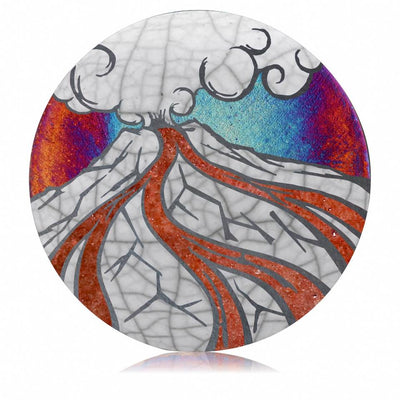 Raku Silhouette Coaster