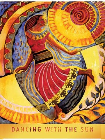 Dancing With the Sun - Notecard -Syracuse Cultural Workers