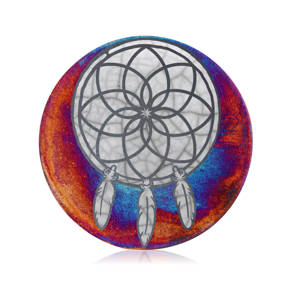 Raku Silhouette Coaster