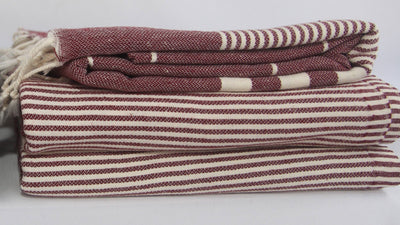 Basic Layers -Monaco Burgundy Turkish Towel