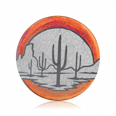 Raku Silhouette Coaster