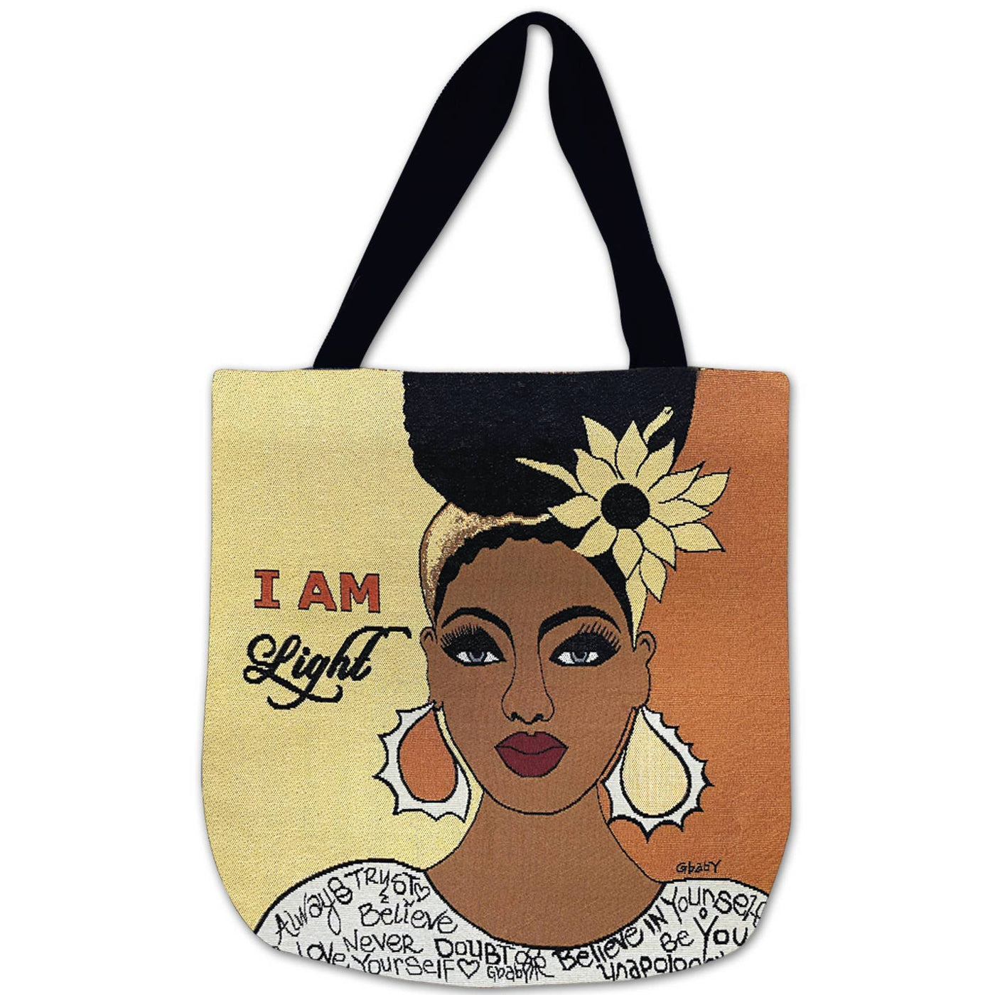 Woven Tote Bags-GBaby & Poncho Brown-Shades Of Color