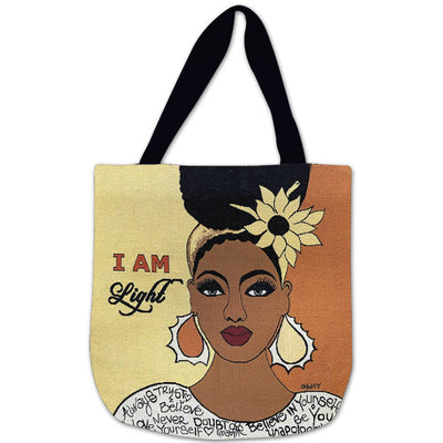 Woven Tote Bags-GBaby & Poncho Brown-Shades Of Color