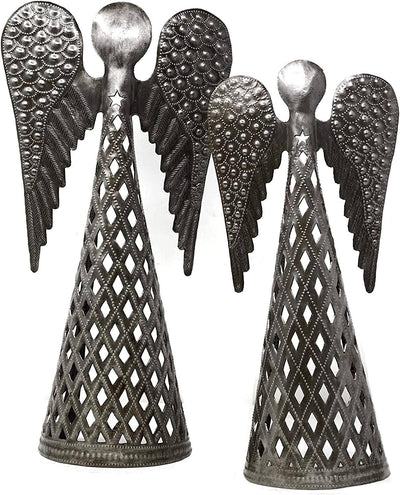 Haiti Fair Trade~ It's Cactus - Angel with Star, Christmas Angels, Table Top, 13" and 15"