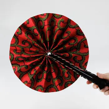 African Wax Folding Fans