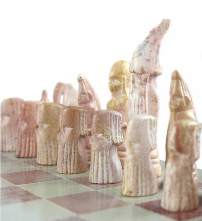 Africa Soapstone Carved Chess Set
