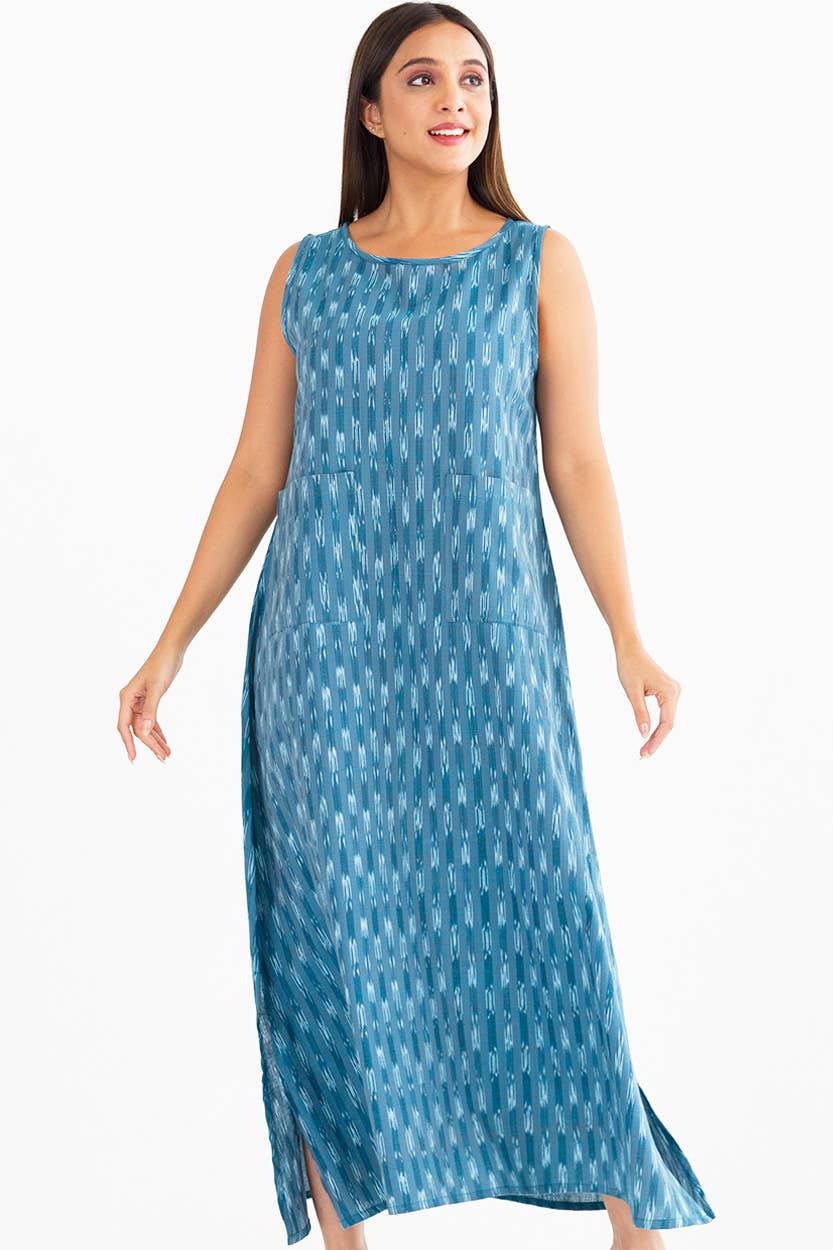 Sevya Handmade - Neela Ikat Handloom Dresses