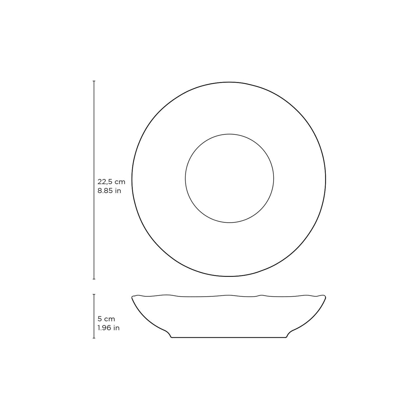 Bio Stoneware Terracotta Salad Bowl, 28 Oz -Porto Brasil