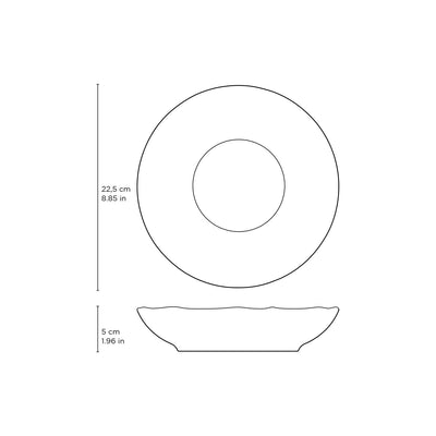 Bio Stoneware Terracotta Salad Bowl, 28 Oz -Porto Brasil