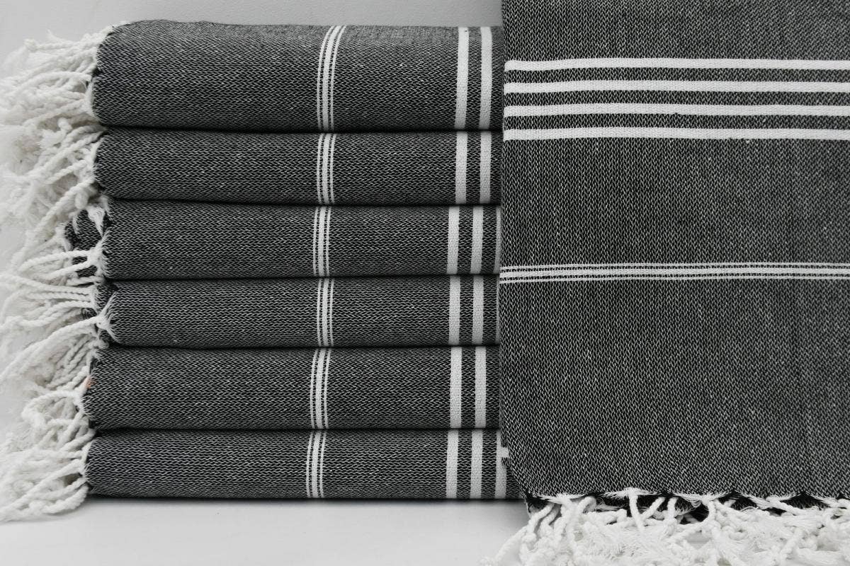 Basic Layers - Monaco Black Turkish Towel