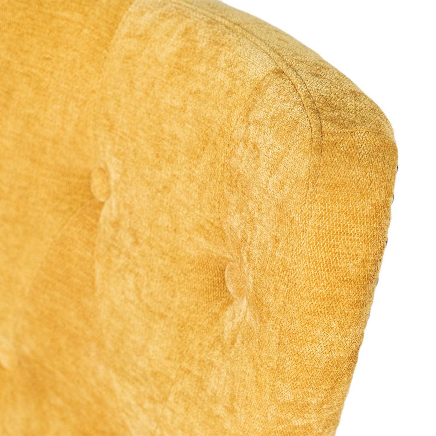 HOMYCASA DESIGN INC - Tufted Side Dining Chair Fabric Solid Wood Legs