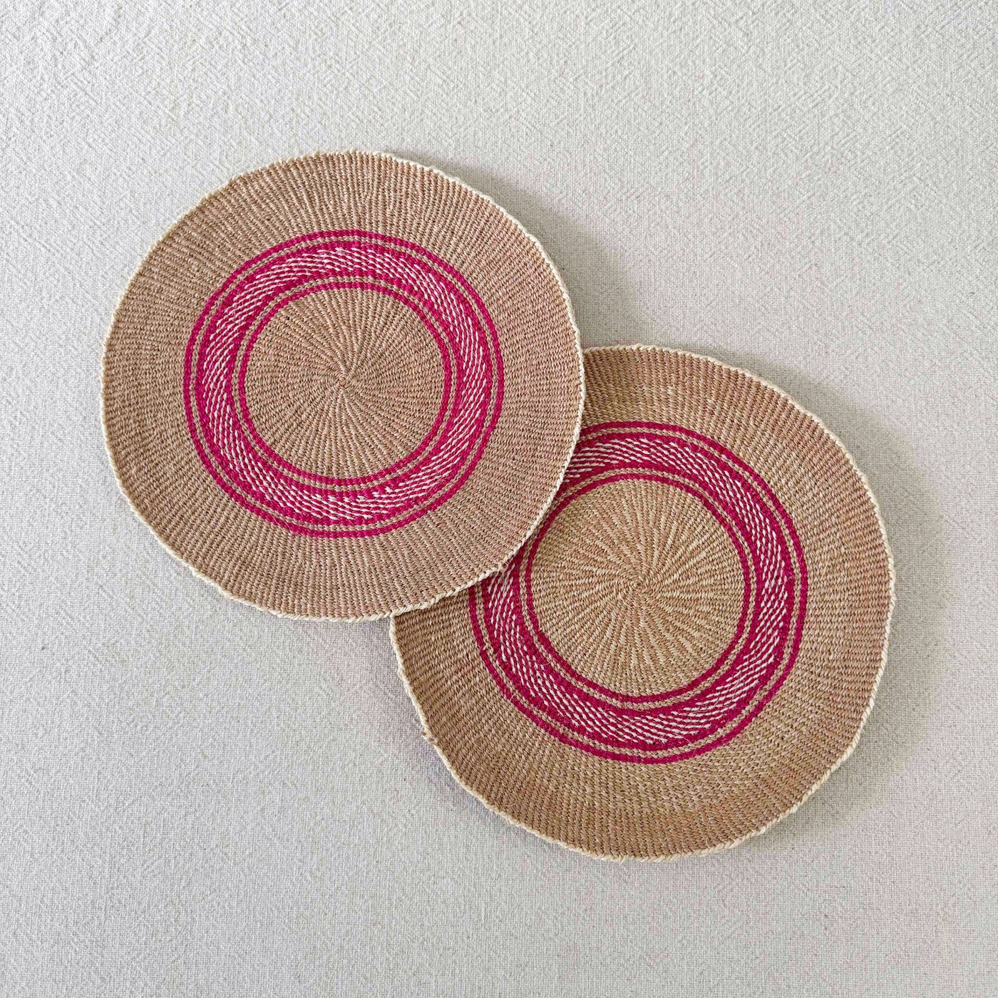 Amsha - 12" African Woven Placemats Set of 2 (OOAK) #208
