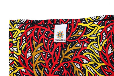 Set of 4 Assorted Colorful Kitenge Dinner Napkins - Swahili | AFRICAN MODERN