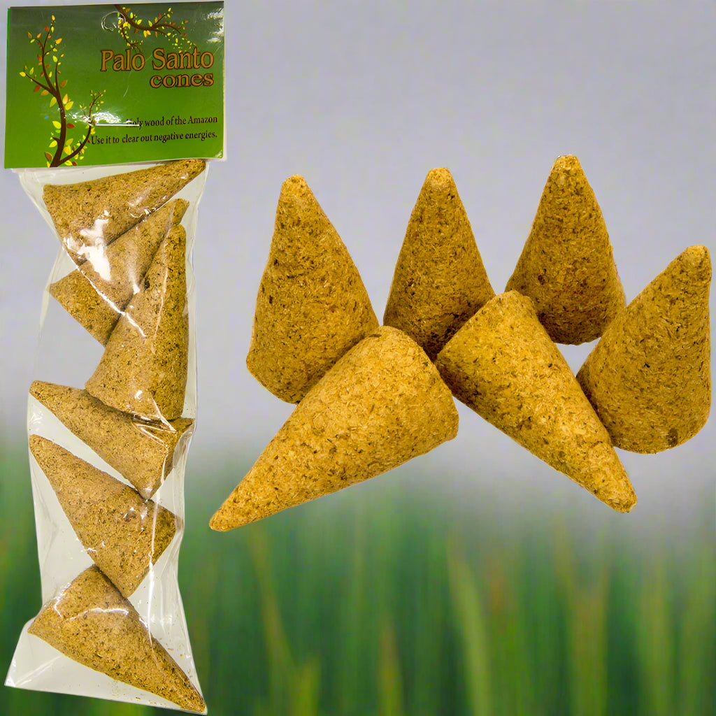 Back Flow Cones Palo Santo Specialty Incense Palo Santo Cones (pack of 6)