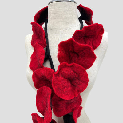20 Flowers Scarf, Flowers Garland or Wall Hanging-Feltiful