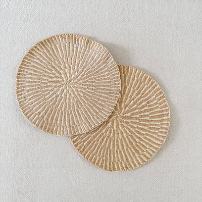 Amsha - 12" African Woven Placemats Set of 2 (OOAK) #201