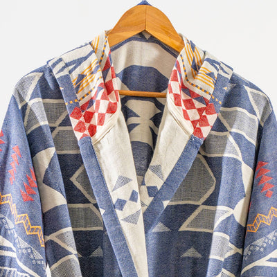 Kikoya - Tribal Bathrobe Turkish Cotton Light Weight Quick-dry Robe