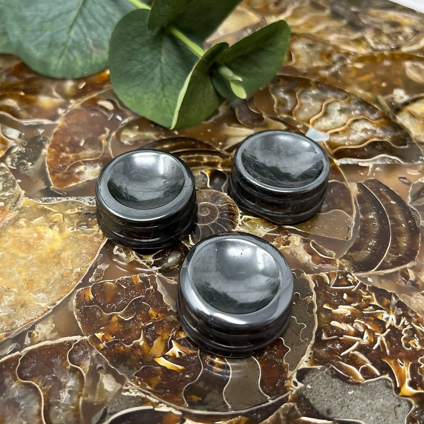 The Crystal Tabby - Hematite Sphere Holder