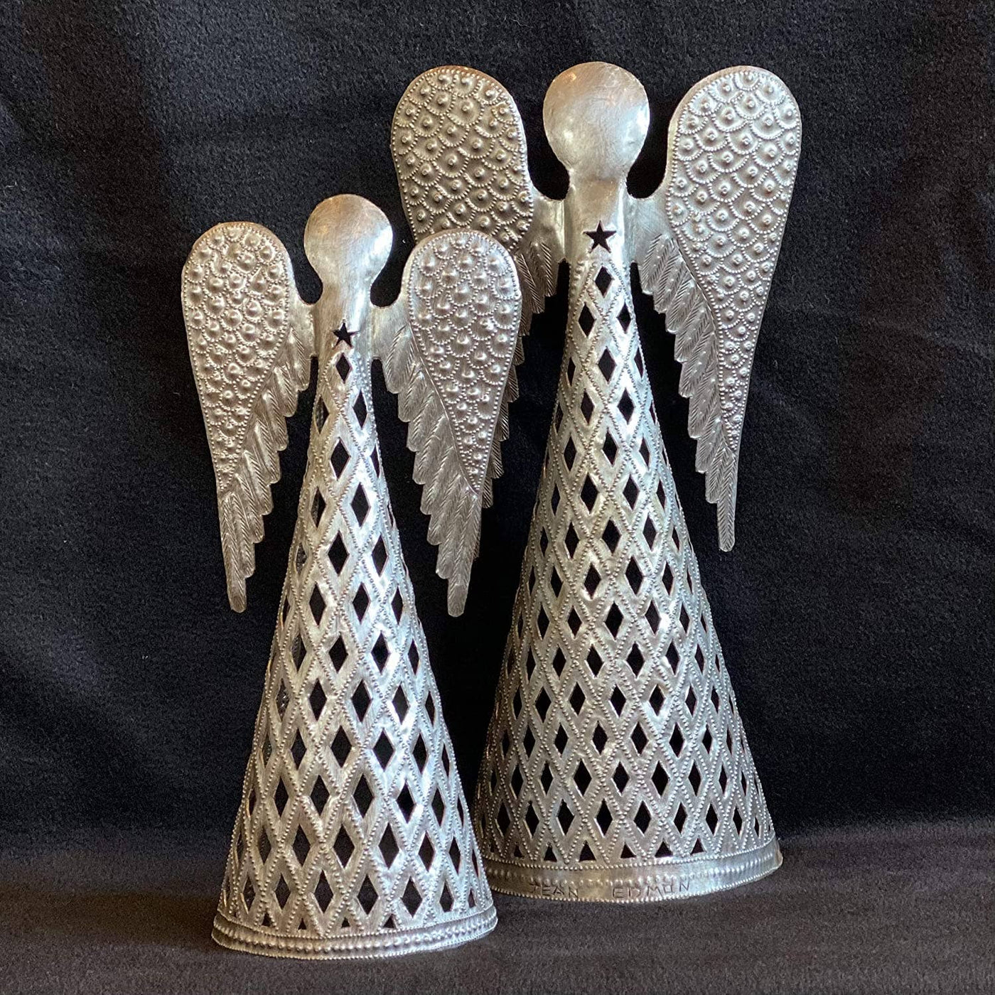 Haiti Fair Trade~ It's Cactus - Angel with Star, Christmas Angels, Table Top, 13" and 15"