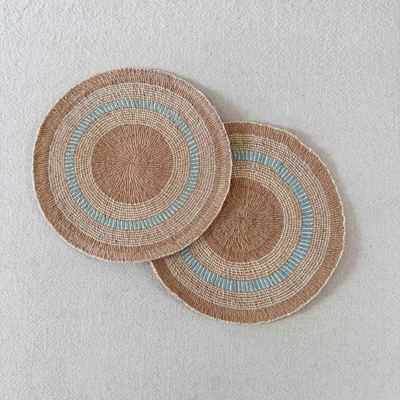 Amsha - 12" African Woven Placemats Set of 2 (OOAK) #207
